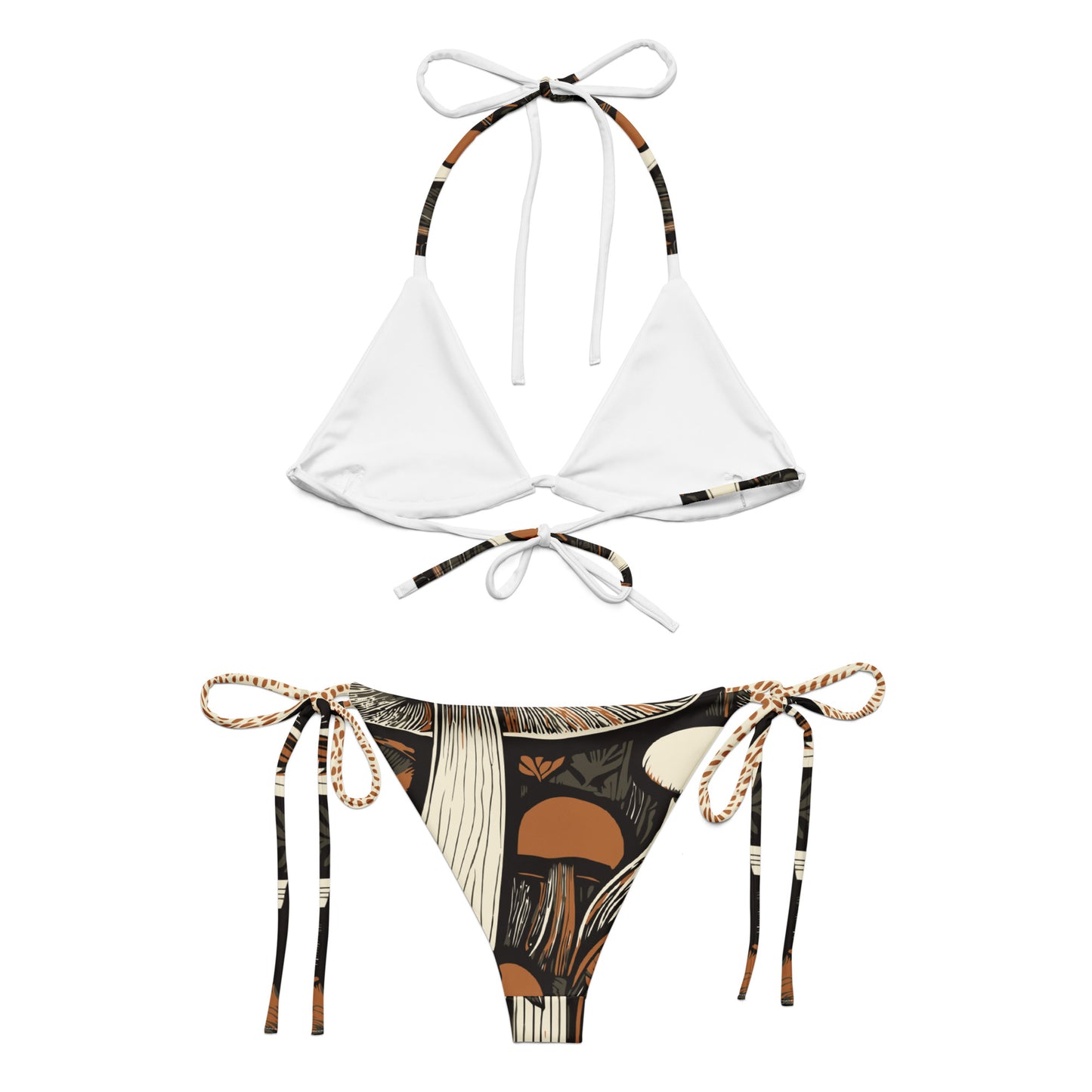 Psylocibin mushroom recycled string bikini