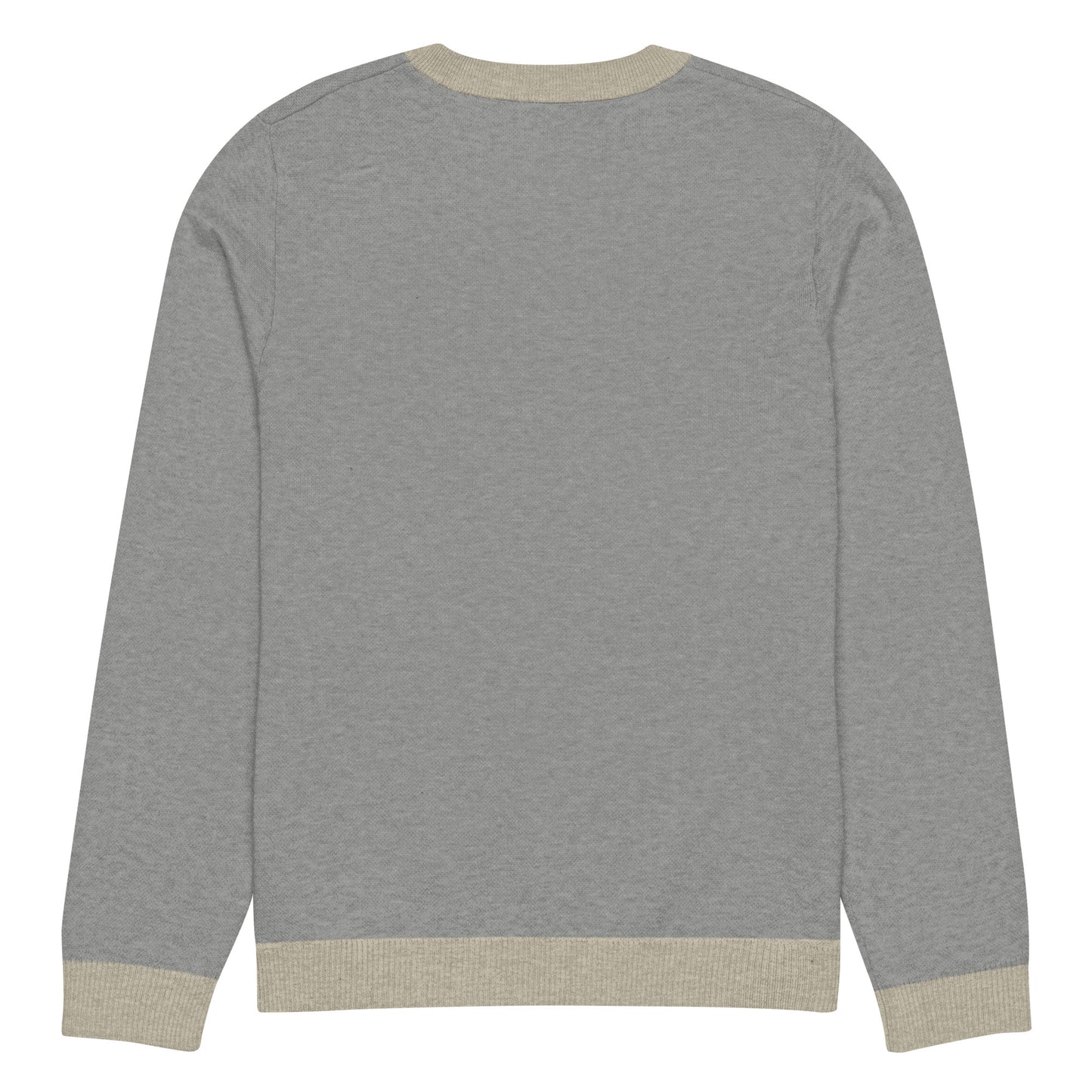 Knitted crew neck sweater