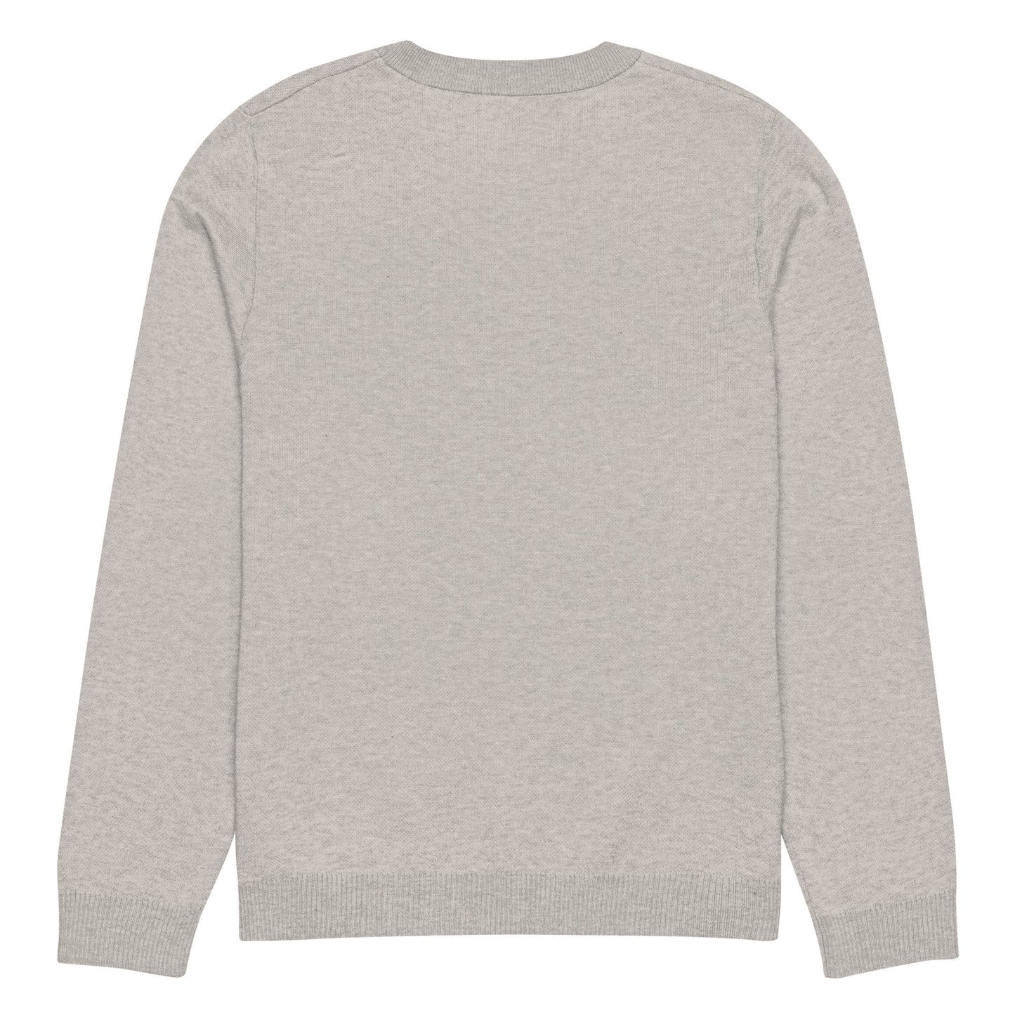 Knitted crew neck sweater