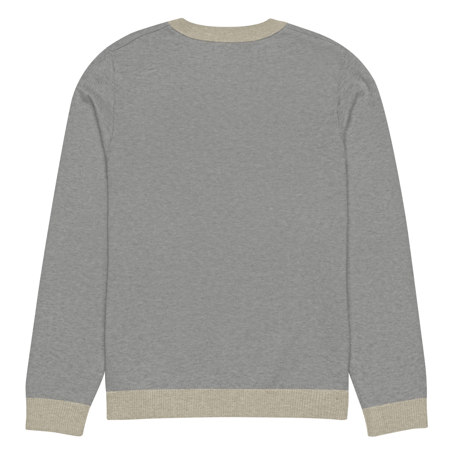 Knitted crew neck sweater