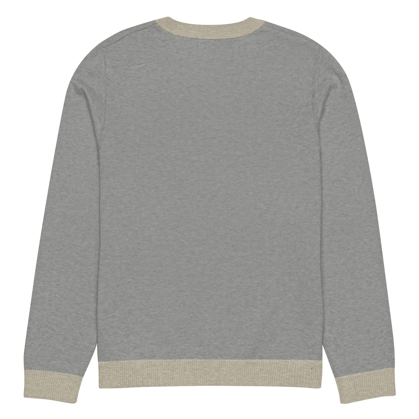 Knitted crew neck sweater