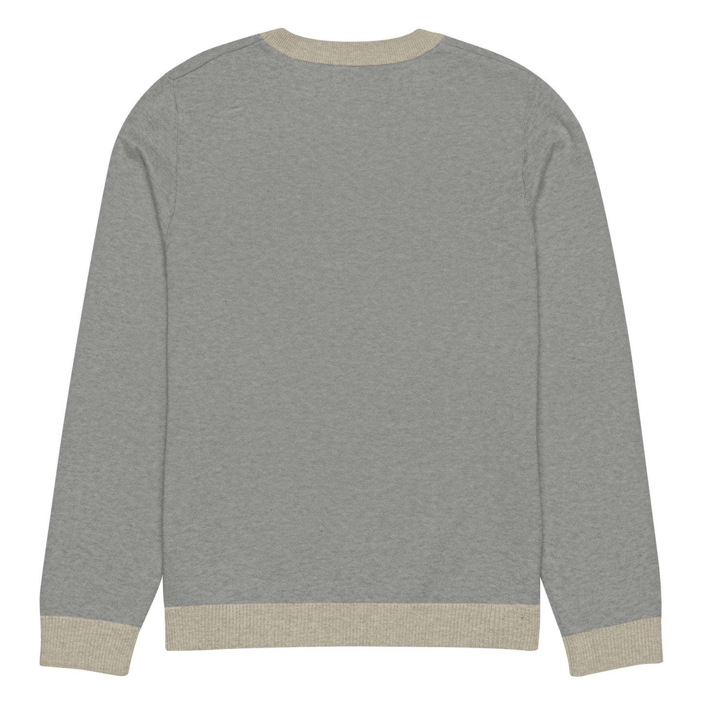 Knitted crew neck sweater